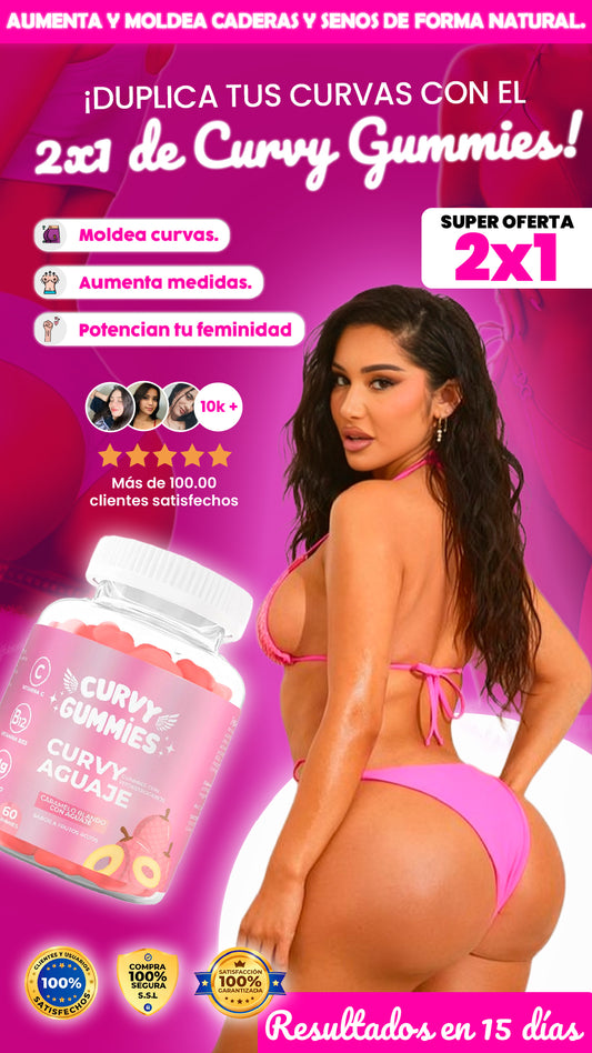 Curvy gummies| Caderas + Senos + Oferta 2x1